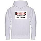 WARNING MATH ISN'T FOR SISSIES Adult Zippered Hooded (Hoody Hoodie) Sweatshirt Fleece Jacket (Various Colors Avail)