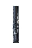 24mm Heavy Padded Calfskin Leather Watchband with Contrast Stitching. Made in Italy. Fits Panerai Style