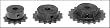Nylon Roller Chain Sprocket, 1.092 OD, 1/4 Bore, 12 Teeth, For 1/4 Pitch Roller Chain