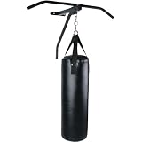 Physionics® - Barre de traction avec punching-ball punching ball punchingball sac sacs de frappe musculation boxe fitness (KLMZ02)
