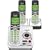 Vtech DECT 6.0 White/Black Expandable 3-Handset Cordless Phone System with Digital Answering Device and Caller ID (CS6229-3)