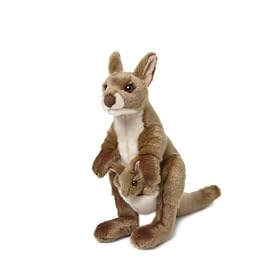 Wwf - 15212003 - Peluche - Maman Kangourou av ec B�b� - 25 cm )