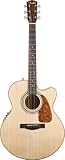 Fender CJ-290 SCE Jumbo Acoustic-Electric Guitar, Natural