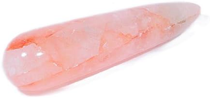 Orange Elestial Quartz Polished Massage Wand / Healing Wand Reiki Charged