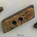 Rowan Buttons - Button Collection Buttons - 75343 - Quadrileteral Bark Horn 2 Hole