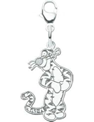 14K White Gold Tigger Disney Charm Bracelet Jewelry