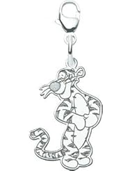 Sterling Silver Tigger Disney Charm Bracelet Jewelry