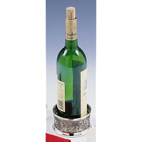 GRAPE WINE COASTER - ANTIQUE SILVER GRAPE WINE COASTER by Jaf Gifts