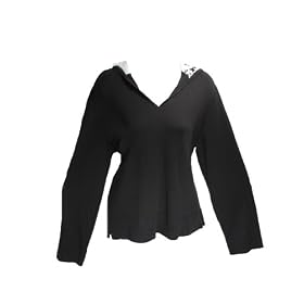 Buy Alfani Intimates Black Hooded Pajama Top L by Alfani