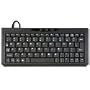 Solid Tek KB-P3100BU ASK-3100U USB 4x9 SuperMini Wired Keyboard - Black