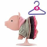 Teacup Piggies Fashion Set School Days Grey Sweatshirt, Pink Hoodie Denim Dress