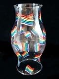 Pride Rainbow Design - Hand Painted - 11 inch Hurricane Shade