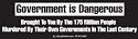 Government is Dangerous Bumper Sticker 4 Alex Jones Fan