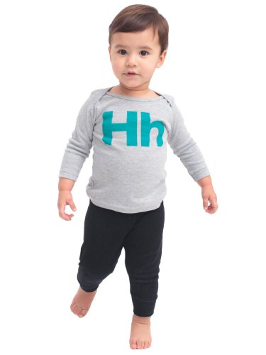 American Apparel Infant Baby Thermal Legging Black