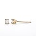 10k Yellow Gold Princess-Cut Diamond Stud Earrings (1/10 cttw, J-K Color, I2-I3 Clarity)