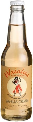 Waialua CREME SODA with real Maui Cane Sugar  - "Smooth as a Hawaiian Song", 12-Ounce Glass Bottle (Pack of 12)