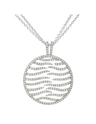 Diamond pendant in 14kt white gold