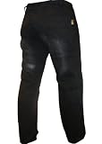 Mens Denim Kevlar BLACK Linned Biker Motorbike Motorcycle Pants Trousers Jeans W38-L30