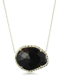 Jolie B. Ray "Caviar" Black Onyx Slice Diamond Necklace