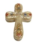 Inspirational Ceramic Cross Trinket Box