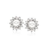 1.00 ct. t.w. Diamond Earring Jackets In 14kt White Gold