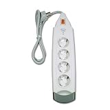 Belkin Surgemaster Ueberspannungsschutz 4-Fach (2m Kabel 40.000 EUR Garantie)