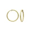 Goldtone 1.5" Round Circle Hoop CLIP-ON Earrings