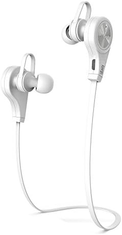 iEazy Bluetooth Headphones, Sports Stereo Bluetooth 4.0 Wireless Headset In-Ear Noise Cancelling Stereo Headphones Earbuds, White