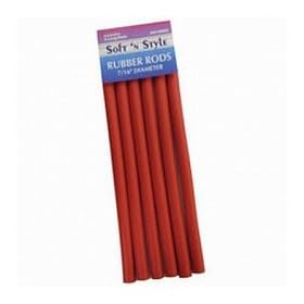 Soft 'n Style Rubber Rod Long / Red 7/16" (SNS-RRRD)