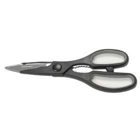 Buy Chef Craft 21000 1-Piece Stainless Steel Kitchen Shears, Black, 8-Inch