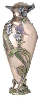 Art Nouveau - Blue Flower Vase - Perfect Blend of Practicality and Luxury