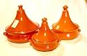 Set of 3 Terracotta Tagines