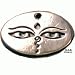 Buddha's Eyes - Pewter Pendant - Eastern Jewelry, Om mani pad me hum, Jewel, Heart, Necklace,