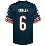 Jay Cutler Jersey: Reebok Navy Replica #6 Chicago Bears Jersey - X-Large