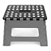 Kikkerland EZ Fold Short Step Stool, Gray