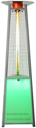 Lava Heat Italia Patio Heater Ferrara Natural Gas, 42,000 BTU, Stainless Steel