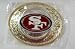 San Francisco 49er NFL Football Silver/Gold-tone  Buckle