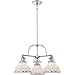 Quoizel GRT5103IS Grant 3-Light Dinette Chandelier, Imperial Silver