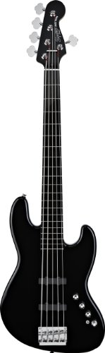 Squier by Fender Deluxe Active Jazz Bass V String Black