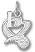 Orlando Magic Solid Sterling Silver ''I Heart'' Logo 1/2'' Pendant