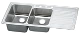 Elkay ILGR4822R0 Traditional Gourmet Bowl Double Basin Kitchen