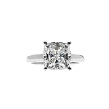 Cushion Cut CZ Engagement Ring size 4 Emitations