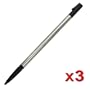 3-Pack Stylus for Palm Tungsten E / Tungsten E2, Metal