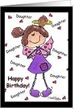 Angel Hearts-Daughter Birthday Card