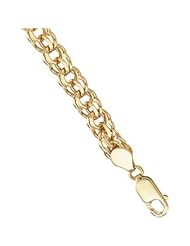14K White Gold Charm Bracelet 7 Inch