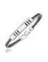 Forzieri Di Fulco - Stainless Steel Bracelet with Sterling Silver Plaque