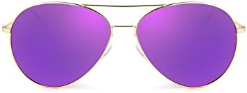 Genuine polarized sunglasses male and female couple Colorful fashion classic retro sunglasses yurt tide (Hyun purple)