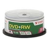 VERBATIM CORPORATION - BLANK MEDIA, DVD+RW 4.7GB 4X BRANDED (94834) (94834) by Verbatim