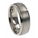 Titanium Ring comfort fit. Width: 7mm