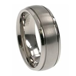 Titanium Ring comfort fit. Width: 7mm